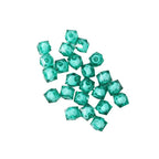 Faceted Acrylic Sago Beads 8-10mm Glossy Translucent 100pcs 5