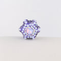 Polymer Clay Hexagonal Star Rhinestone Beads 23mm Full Rhinestone 6pcs 6
