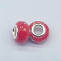 Resin Spacer Beads 14mm Ink Painting Large Hole 50pcs 7