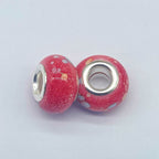 Resin Spacer Beads 14mm Ink Painting Large Hole 50pcs 7