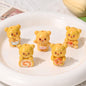 Glossy Resin Beads 29mm 3D Butterbear Adorable Focal 5pcs