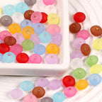 Acrylic Round Spacer Beads 8mm Matte Transparent Jelly Color 200pcs