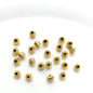 Brass Round Spacer Beads 3-8mm Pumpkin Striped 100pcs 7