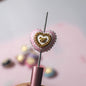 Heart Bear Rhinestone Acrylic Focal Beads 27.5x24.6mm 10pcs 10