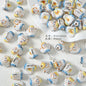 Ceramic Santa Claus and Clown Series Clay Beads Hand Painted 10pcs 7