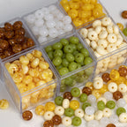 Imitation Gemstone Round Spacer Resin Beads 8mm 10mm Mixed Colors 50pcs 3