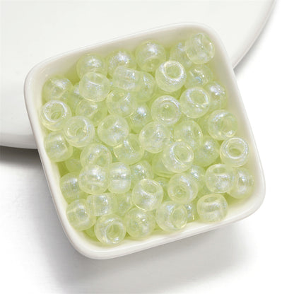 Mermaid Color Pony Beads 9mm Acrylic Pearly Pastel 200pcs 7