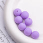 Rubberized Round Acrylic Beads 16mm Solid Color 20pcs 4