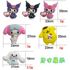 Silicone 3D Focal Beads Sanrio Pom Pom Purin Holding Dog OK Heart 3