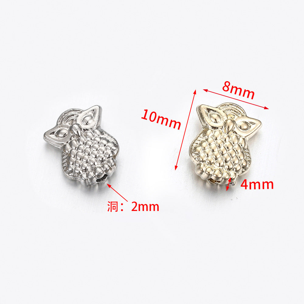 Creature Series Acrylic Beads CCB Plastic Metallic Gold Silver 100pcs 7
