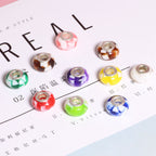 Resin Floral Spacer Beads 14mm Candy Color 50pcs