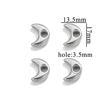 Stainless Steel Geometric Spacer Beads 5pcs 14