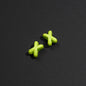 Baking Painted X Acrylic Beads 8mm Glossy Colorful 100pcs 8
