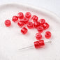 Clear Glitter Resin Barrel Beads 6 8mm Mixed Colors 50pcs 14