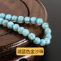 Lampwork Glass Beads Round 8-12mm Dyed Core Gold Foil 100pcs 12