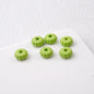 Acrylic Pumpkin Spacer Beads 8mm Striped 50pcs 13