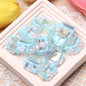 Painted Flower Acrylic Beads 16mm Round 14x18mm Square Purple Hand Painted 1pc 18