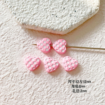 Candy Clown Metal Beads Colorful Painted Alloy 10pcs 17
