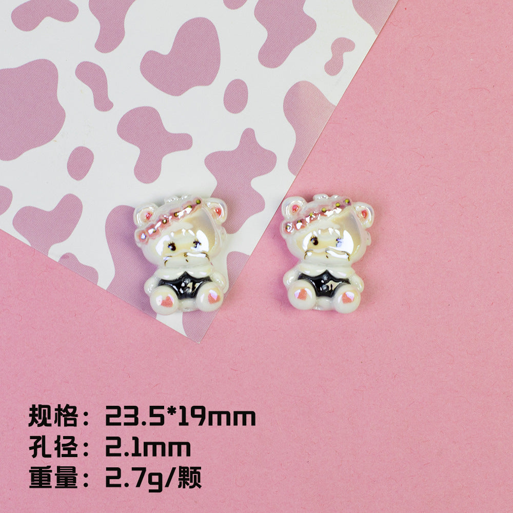 Plating Adorable Mikko Series Resin Beads Cute Character 20pcs 6
