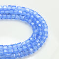 Square Glass Beads 4mm Transparent Clear Cube 100pcs 3