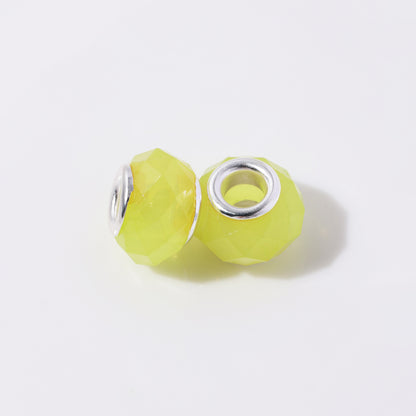 Acrylic Faceted Spacer Beads 9*14mm Jelly Colored 100pcs 13