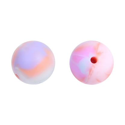 15mm Silicone Beads Candy Color Pastel Mix 20pcs 8