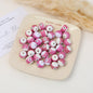 Painted Billiards Acrylic Beads 16mm Creative Colorful 100pcs 10