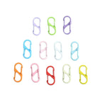 Alloy Double Headed Painted Clasps 3cm Metal Keychain Hardware 20pcs 5