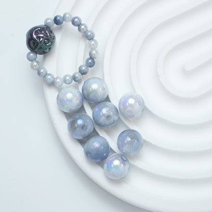 Pearl Round Acrylic Beads 6-10mm Dual Color Gradient Imitation Pearl 10