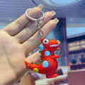 Cute Cartoon Dinosaur Keychain PVC Polka Dot Small Charm 6