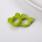 Glossy Painted 22mm Hollow Mickey Head Acrylic Bead Frame 50pcs 7
