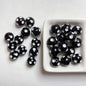 Bright Polka Dot Resin Beads 12mm Glossy Multicolor 20pcs 14