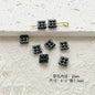Chair and Jigsaw Metal Beads Painted Colorful Glossy 20pcs 8