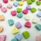 Teddy Bear Metal Beads 10mm Glossy Painted Alloy 10pcs 2