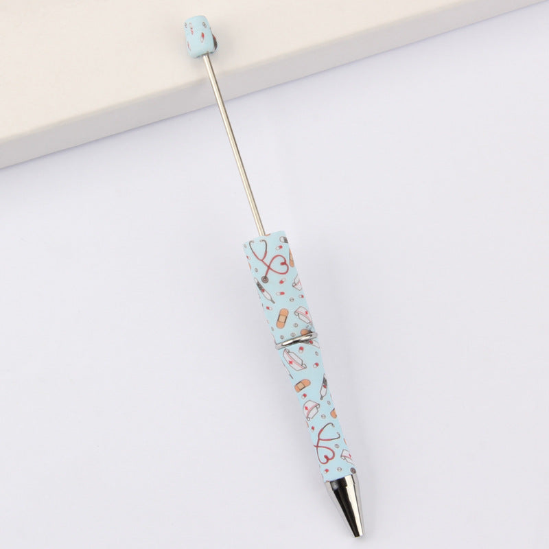 Beadable Pen Printed Pattern Plastic Light Weight