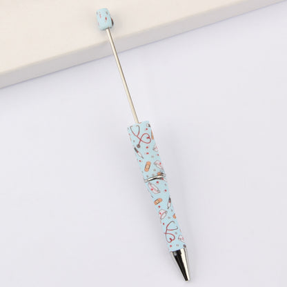 Beadable Pen Printed Pattern Plastic Light Weight