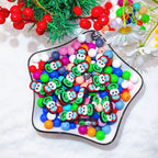 Silicone Focal Beads Pumpkin Ghost Bride Design 20pcs 4