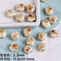 Coffee Color Ocean Creatures Ceramic Beads Hand Painted 5pcs 19