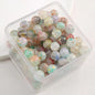 Crackle Glass Beads 10mm Gradient Pastel Colors 60pcs 8