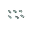 Tube Metal Beads 12mm Antique Silver Tone Crackle Zinc Alloy 100pcs 5