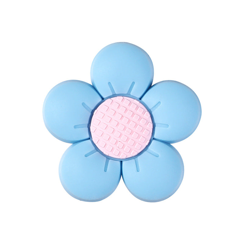 Silicone Focal Beads Flower Children Smiling Face Positive Energy 20pcs 10