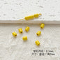 Chair and Jigsaw Metal Beads Painted Colorful Glossy 20pcs 29