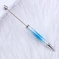 Beadable Ballpoint Pen UV Plating Starry Sky Sequins Gradient Colorful 7