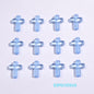 Transparent Cross Acrylic Beads 16mm Colored Glossy 100pcs 9