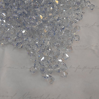 Electroplated Seed Glass Beads 4mm Faceted Multi Colored 40pcs 25