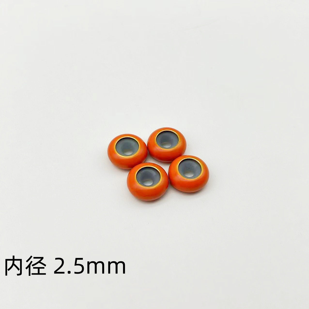 Brass Spacer Beads 10mm Colorful Enamel Large Hole 20pcs 15