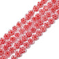 Millefiori Flower Glass Beads 8mm Colored Heart Shape 20pcs 7