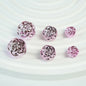 Metal Colored Wool Ball Acrylic Beads 12-19mm Metallic Shine 100pcs 10