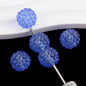Transparent Glow In The Dark Resin Bubblegum Beads 16mm Textured 20pcs 6