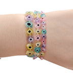 Lampwork Glass Beads Evil Eye Macaron Color Translucent 6mm 8mm 10mm 5